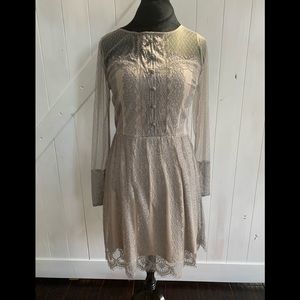 Grey lace dress
